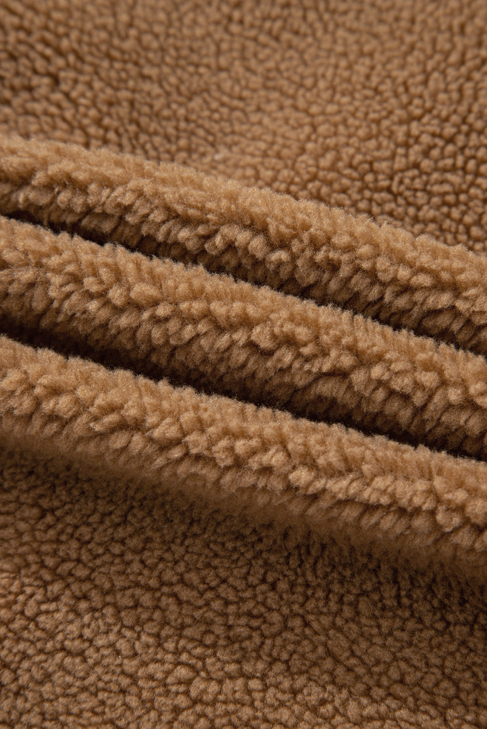 Contrast Trim Sherpa Tie-Front Vest