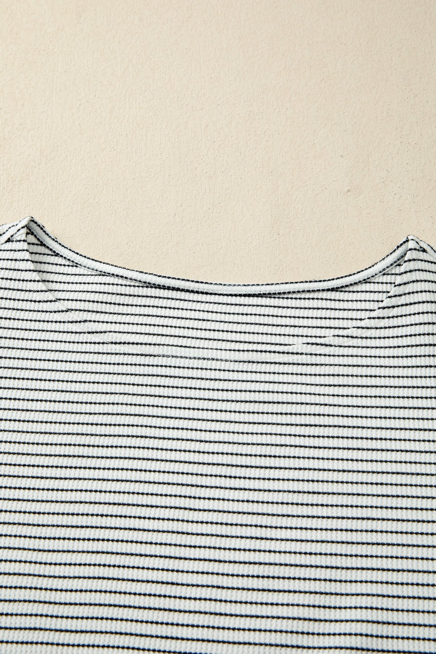 Stripe Contrasted Ruffle Trim Casual Tank Top
