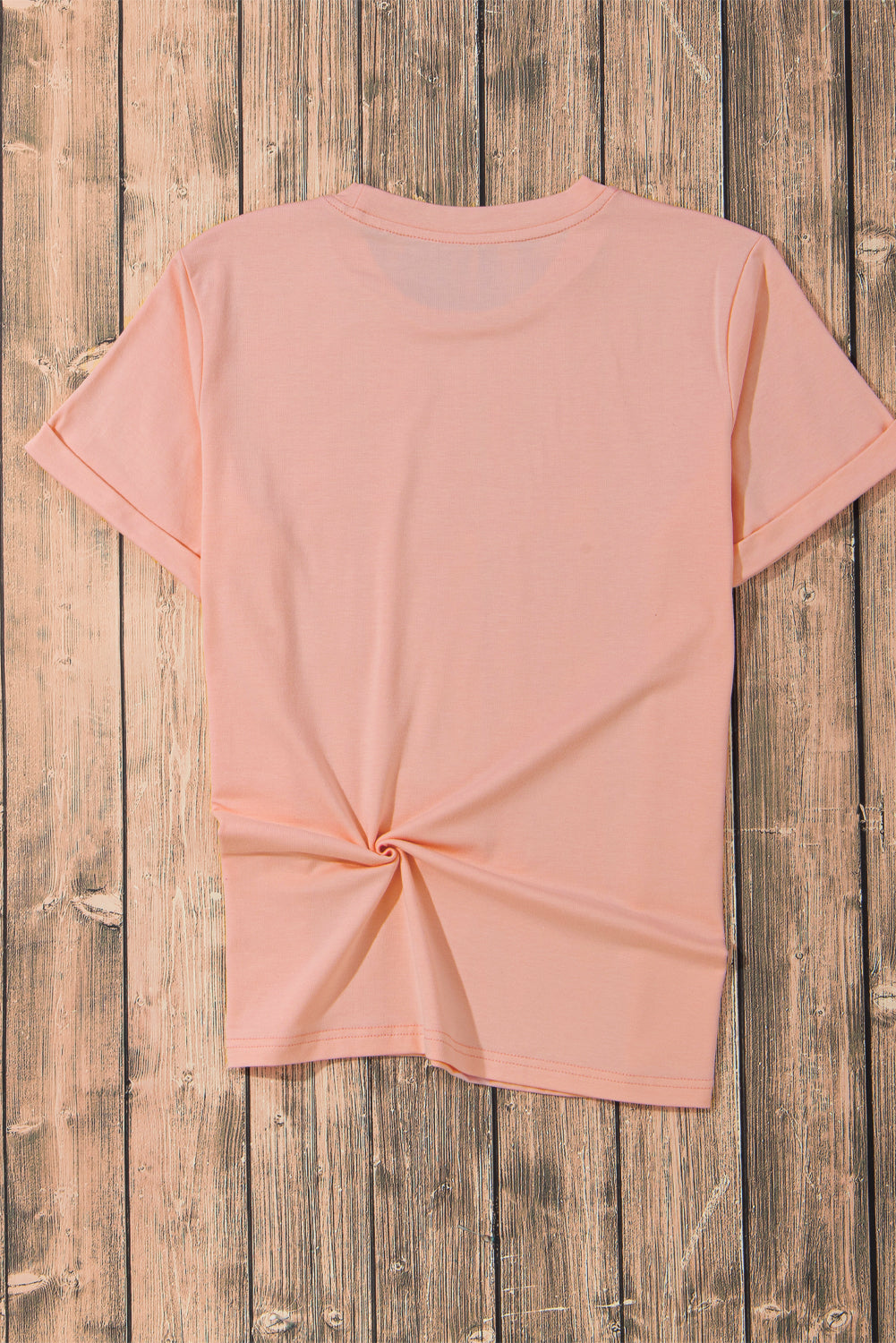 Solid Short Sleeve Crew Neck Tee