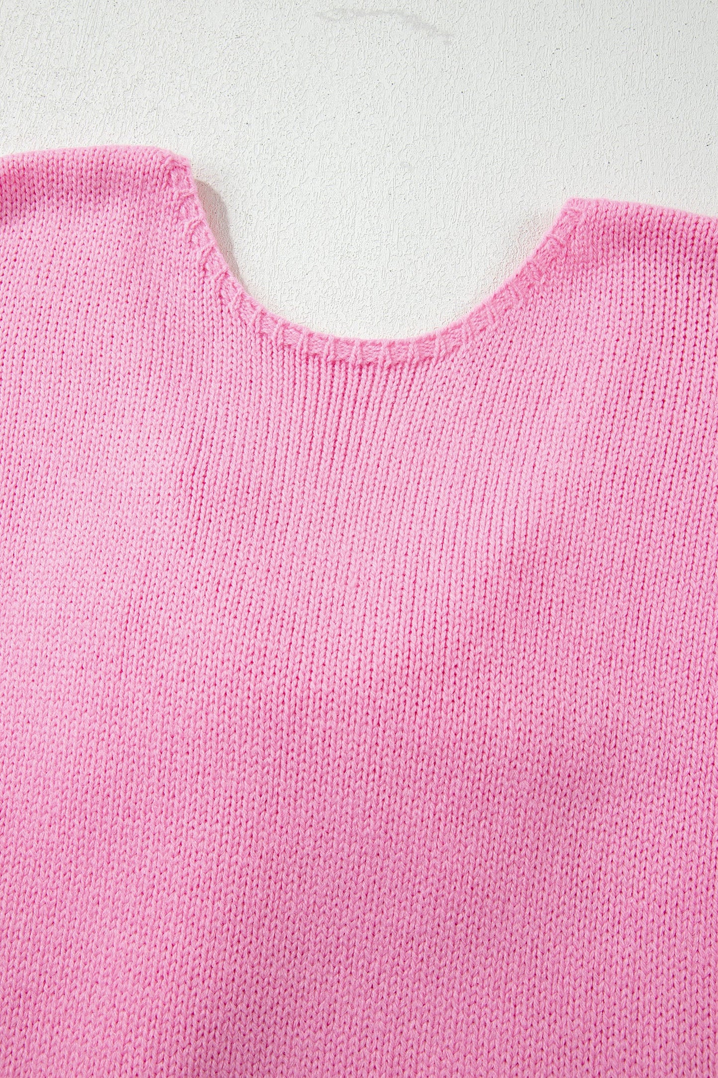 Bow Tie Backless Bubble Sleeve Sweater
