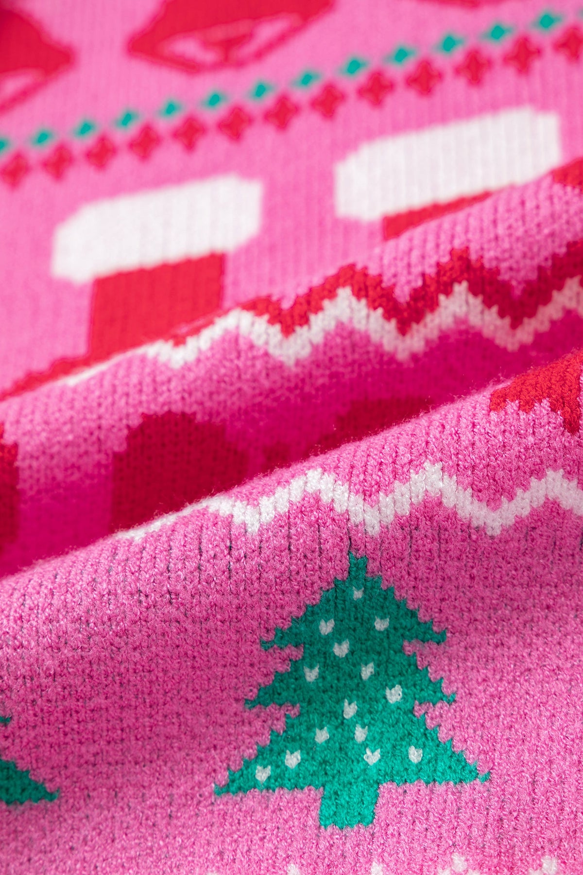 Christmas Graphic Print Round Neck Sweater
