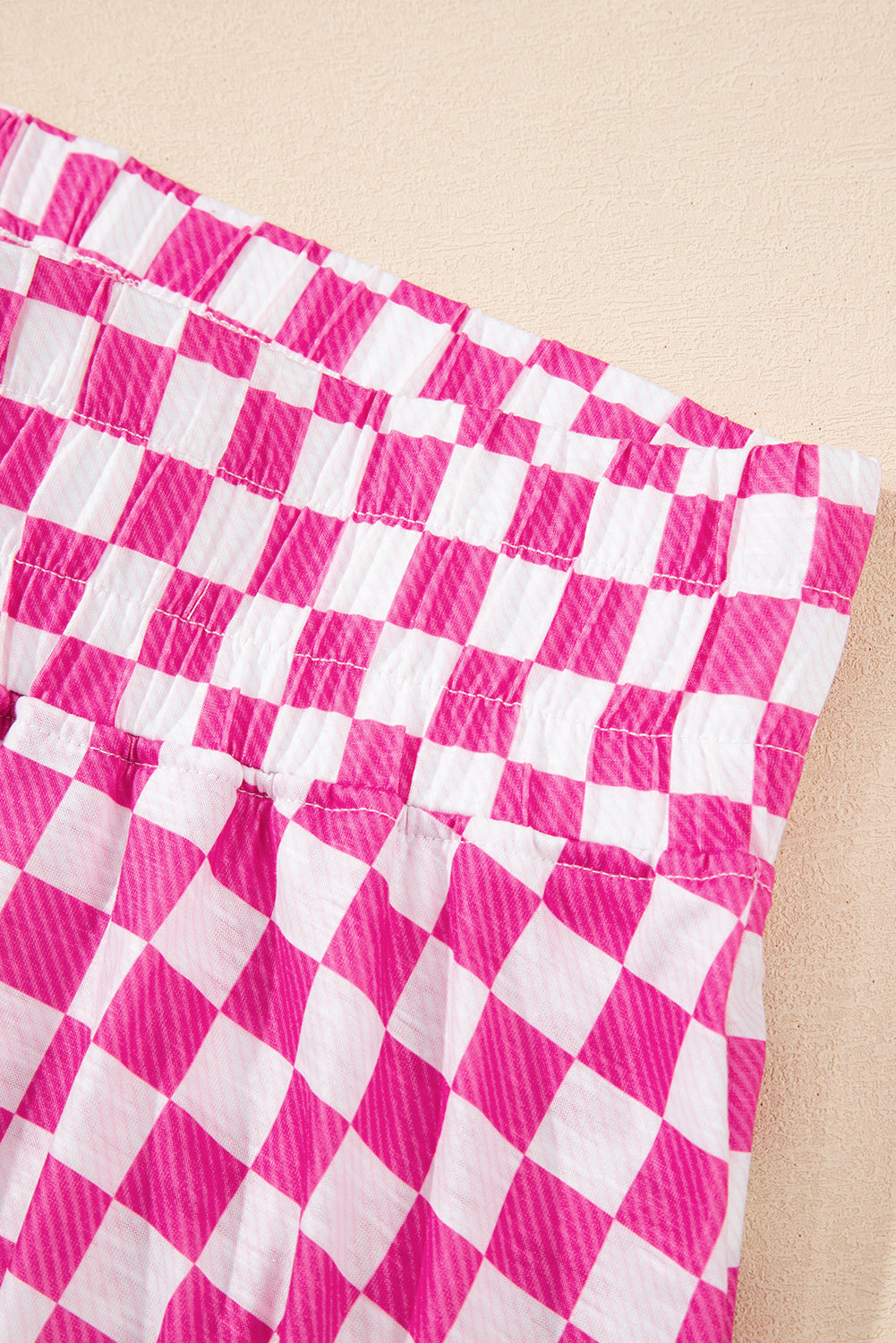 Checker T-Shirt Top & High Waist Skorts Outfit