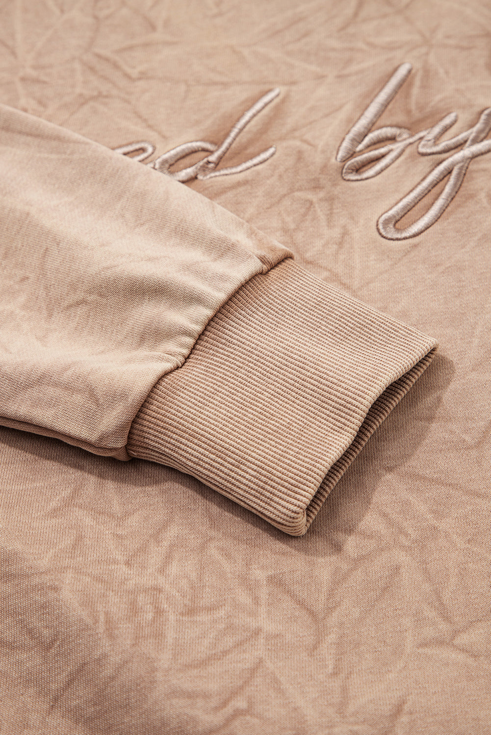 SAVED BY GRACE Embroidered Mineral Wash Sweatshirt