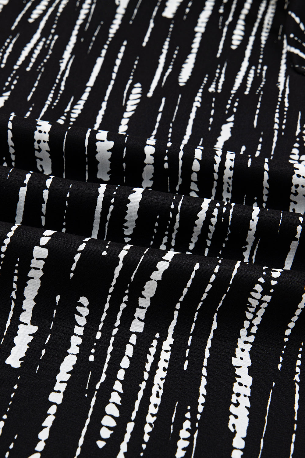 Abstract V-Neck Blouse