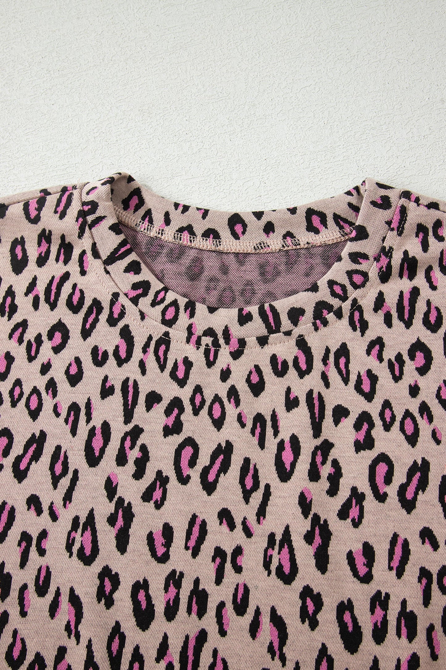 Leopard Short Sleeve Tee & Pants Set