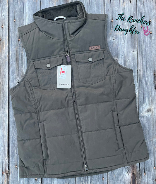 Ariat Women's Earth Western Yoke Grizzly Insulated Vest