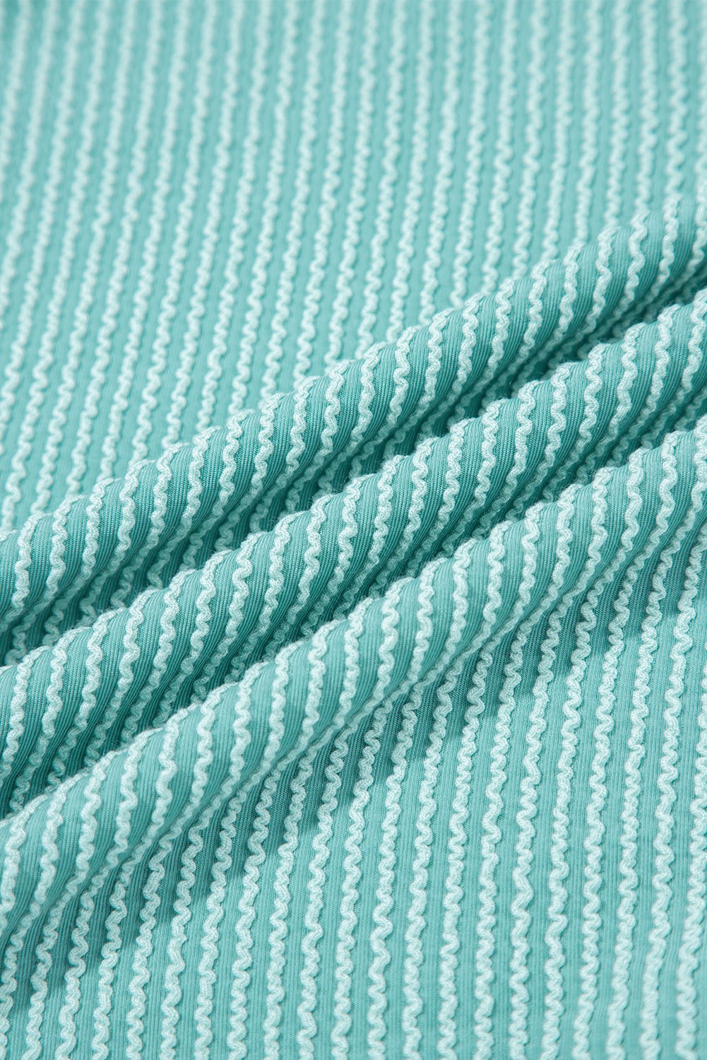 Colorblock Corded Knit Long Sleeve Henley Top