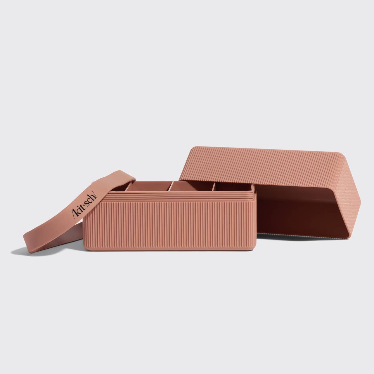 4-Compartment Travel Case - Terracotta by Kitsch