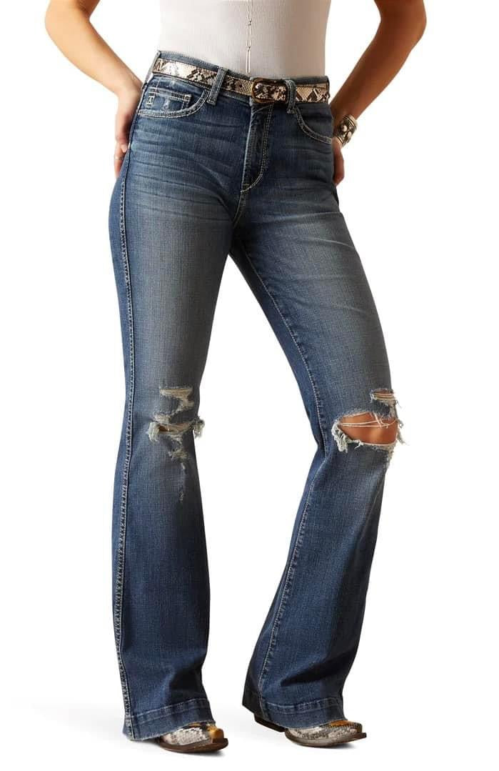 Ariat Jamina Distressed High Rise Trouser