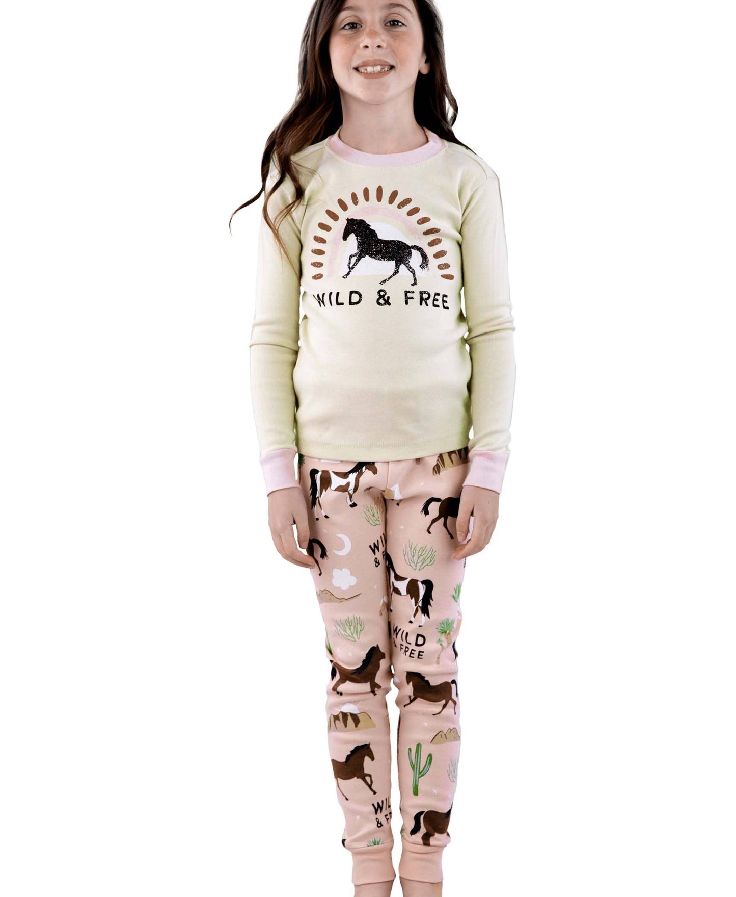 Wild Horses Long Sleeve Pajama Set by Lazy One
