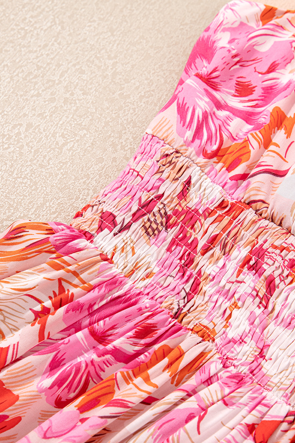 Floral Wrap V-Neck Spaghetti Strap Dress