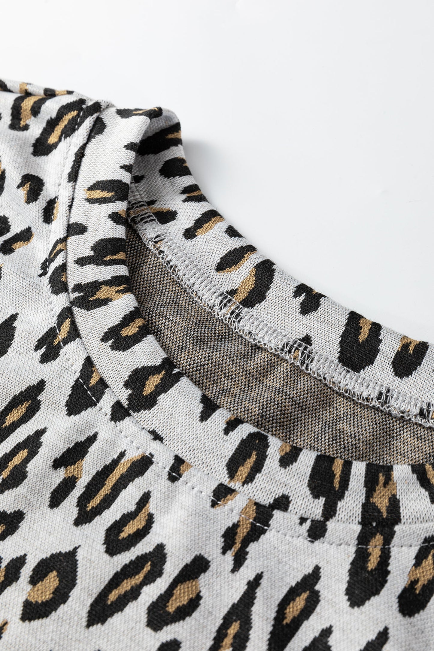 Leopard Short Sleeve Tee & Pants Set