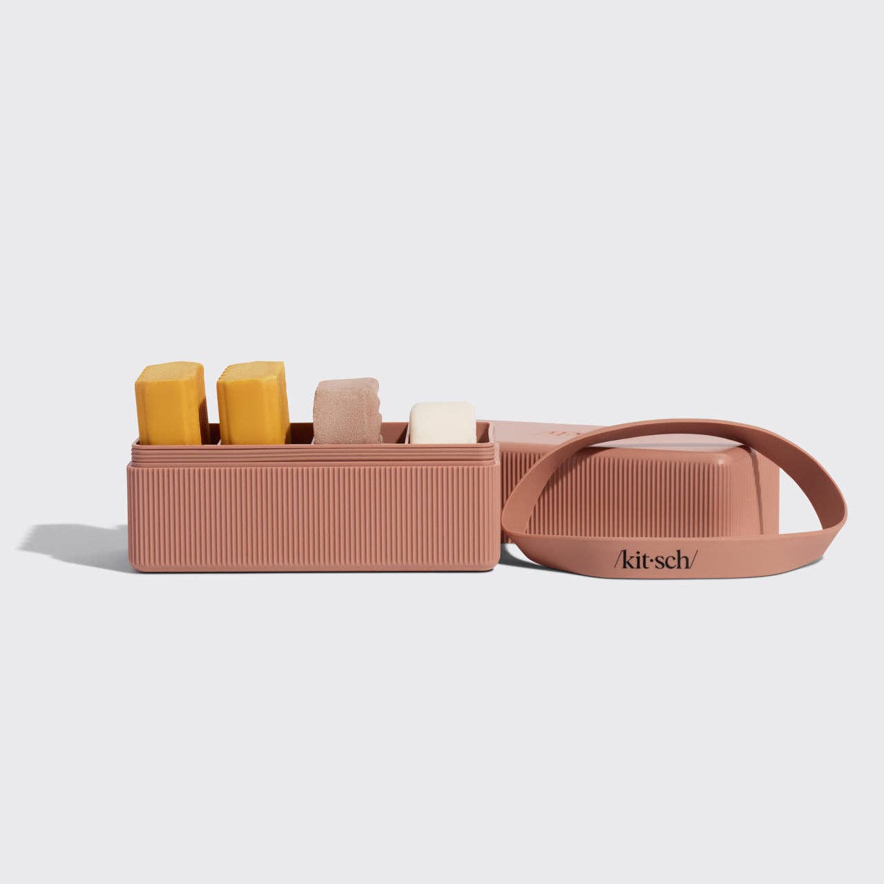 4-Compartment Travel Case - Terracotta by Kitsch