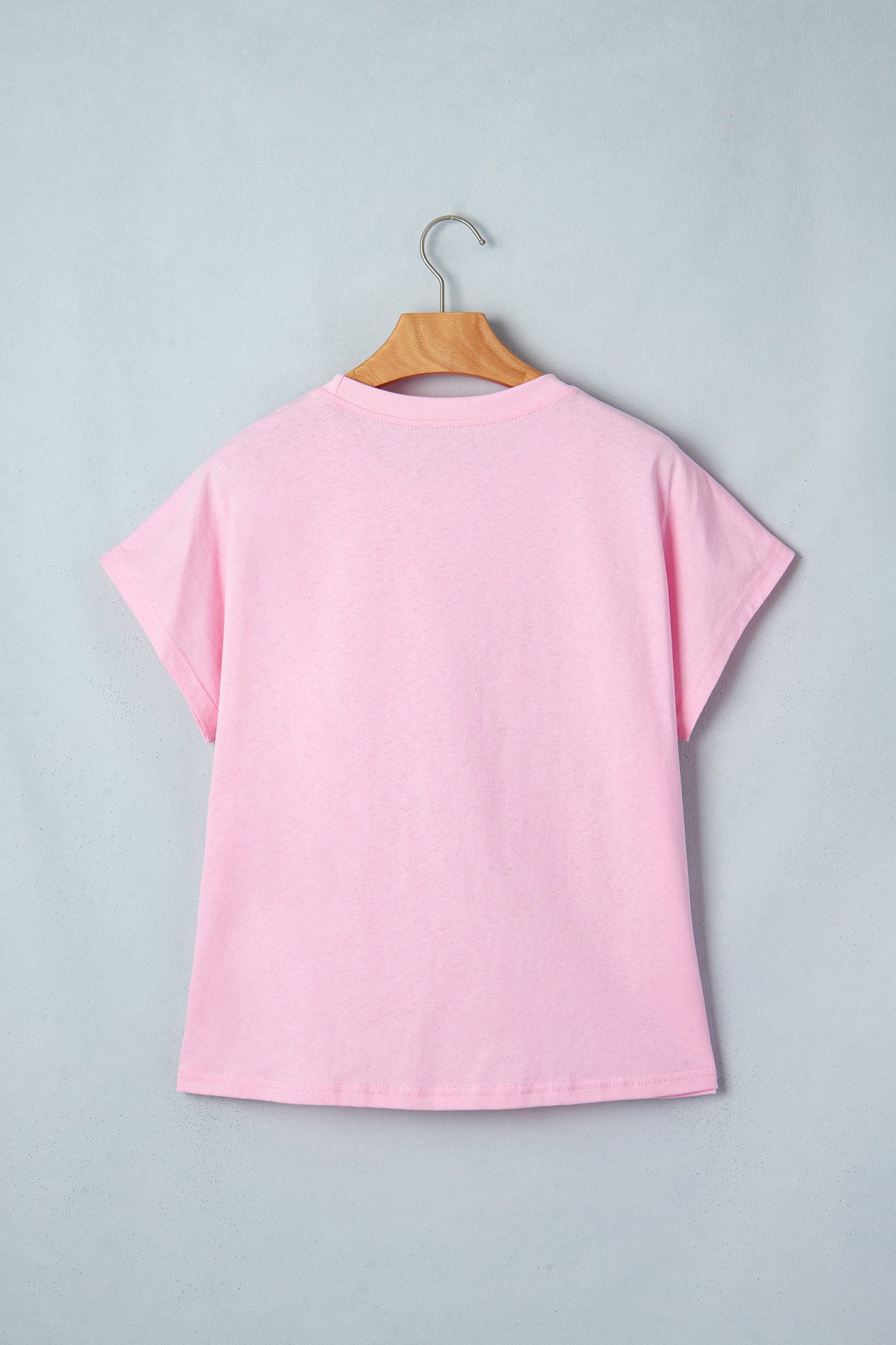 Leopard Bow Embroidered Short Sleeve T-Shirt
