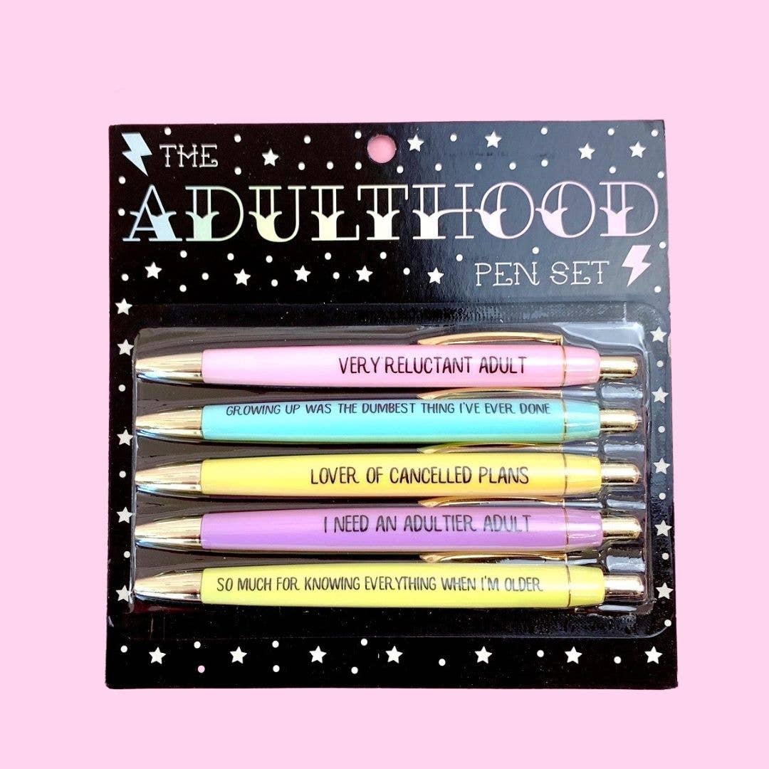 Adulthood Pen Set (funny gifts, graduation gifts, adulting)