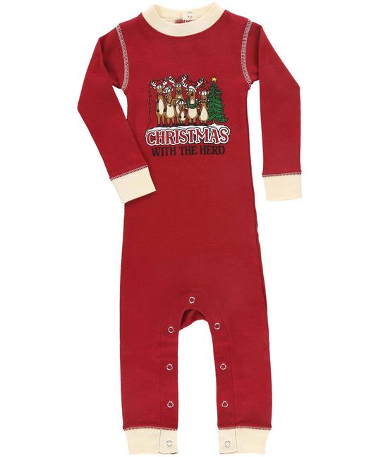 Christmas With the Herd Infant Unionsuit by LAZY One