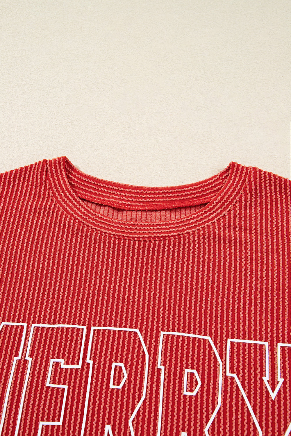 Merry Corded Knit Long Sleeve Top