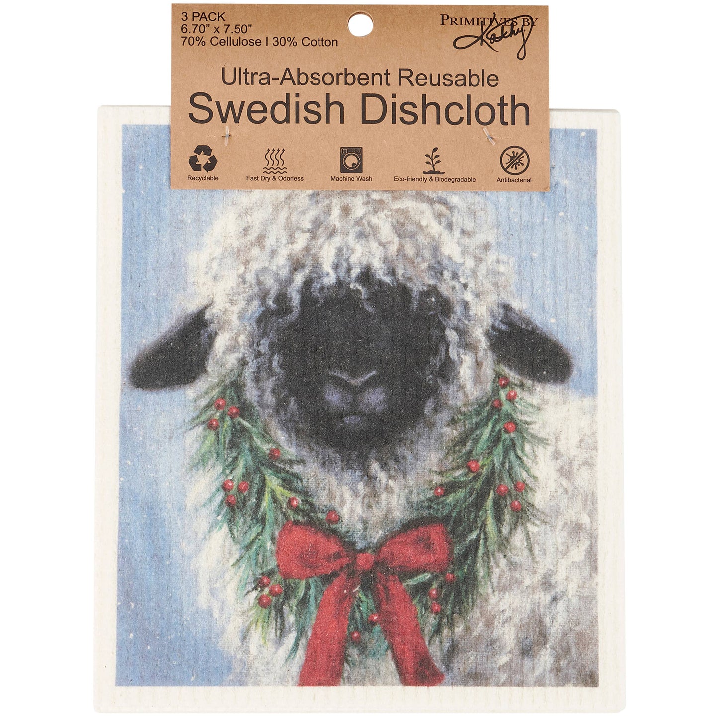 Christmas Animal Swedish Dishcloth Set