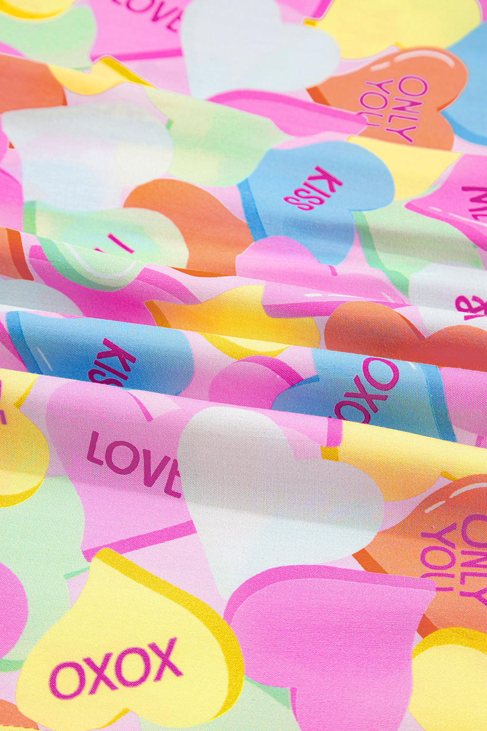 Valentine's Heart Candy Shirt and Shorts Pajama Set