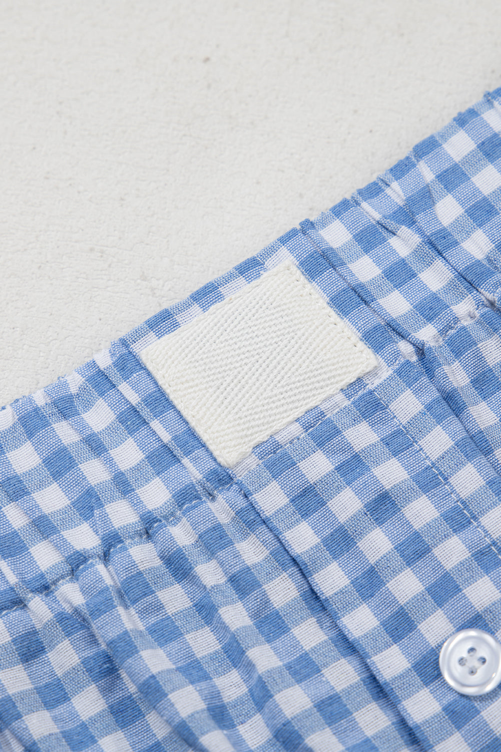 Gingham High Waist Casual Shorts