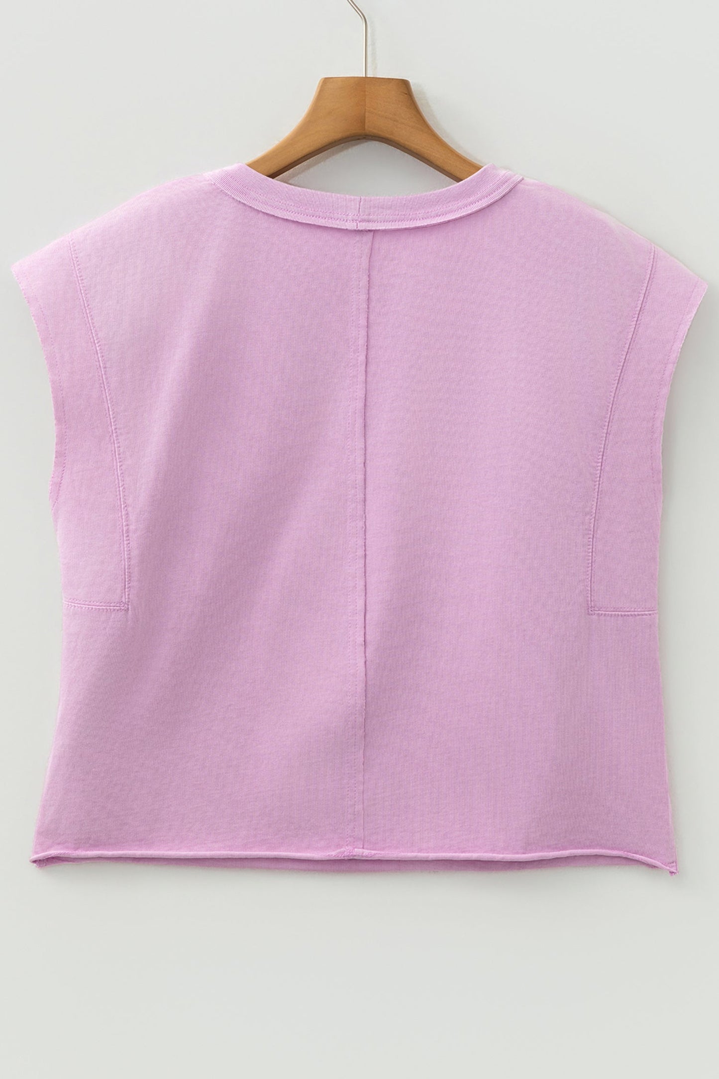 Solid Mineral Wash Boxy Tank Top