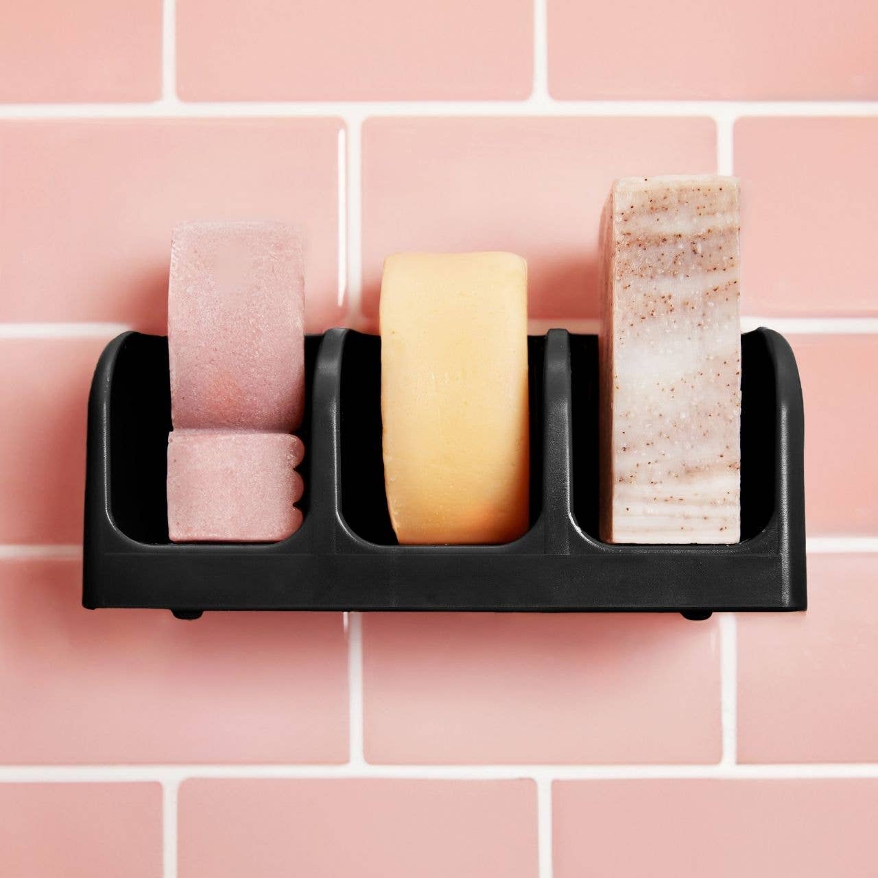 Self-Draining Soap Dish - Black By KITSCH