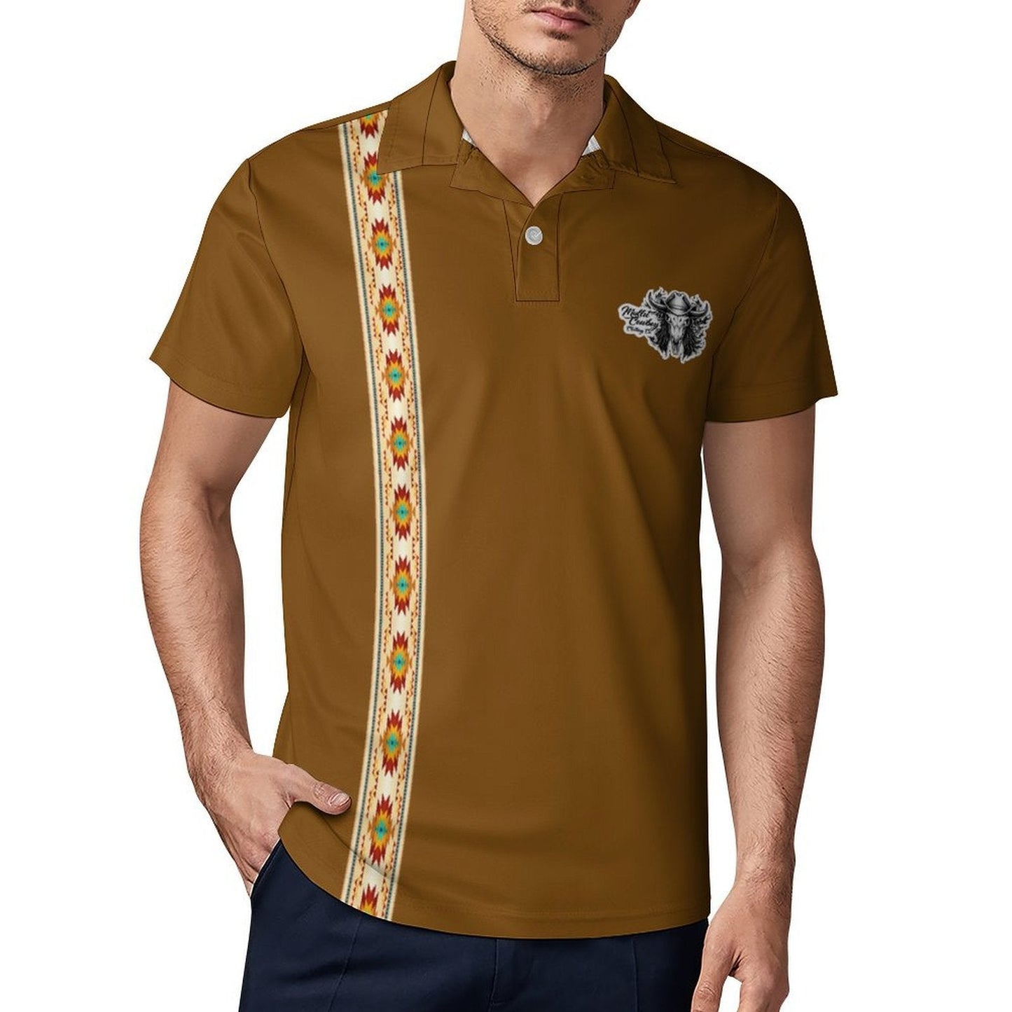 Mullet Cowboy Clothing Co Men's Premium Ice Silk Polo Shirt