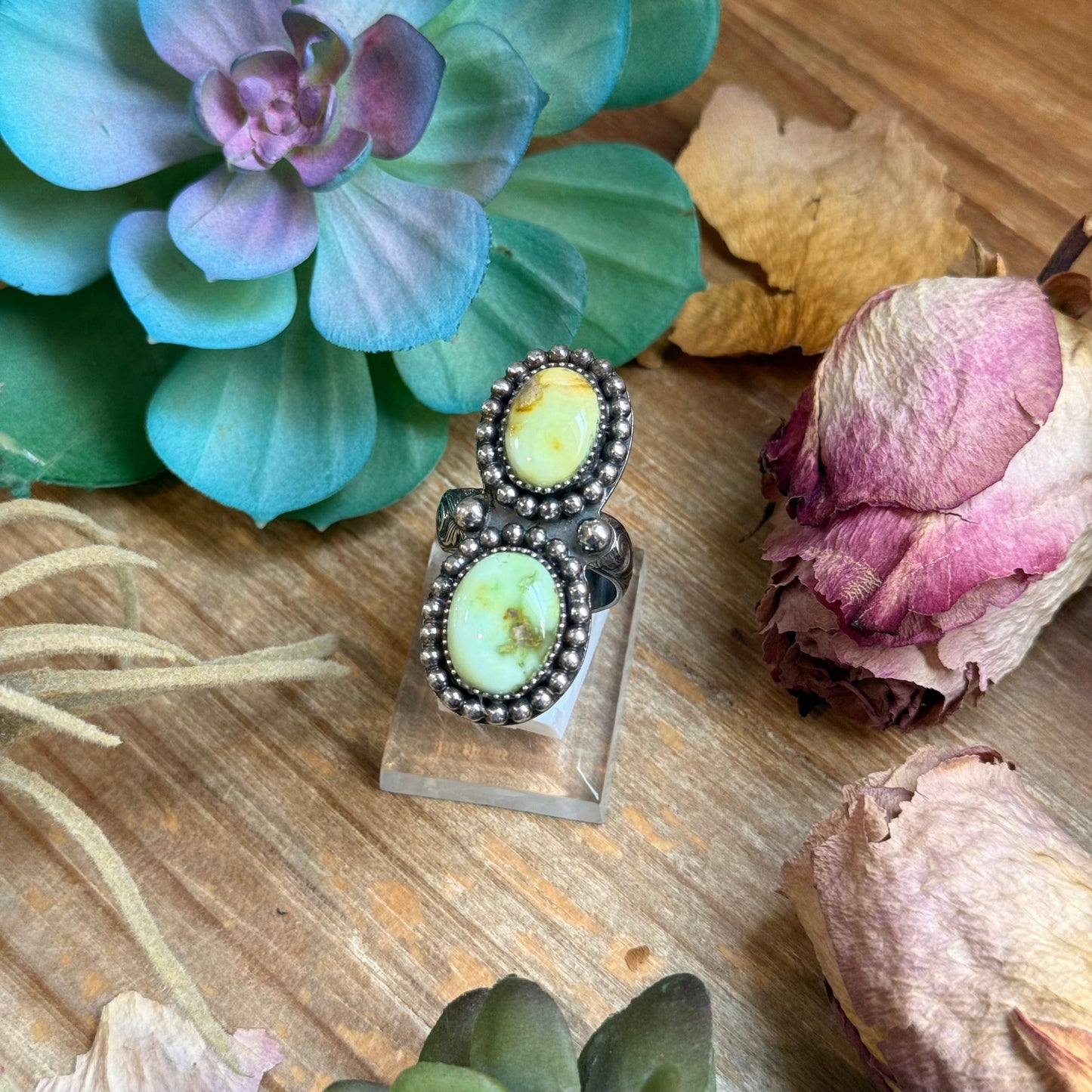 Mj Ring -Palomino Turquoise Adjustable Ring