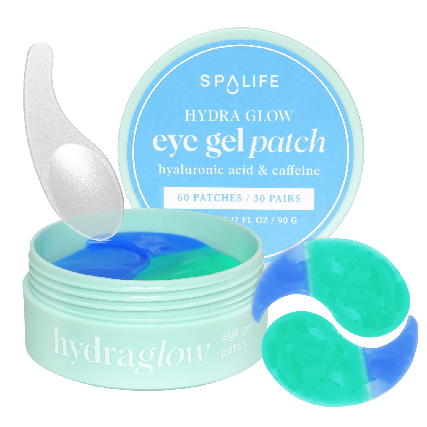 Eye Gel Patch Jar | Hyaluronic Acid & Caffeine | 60 Count