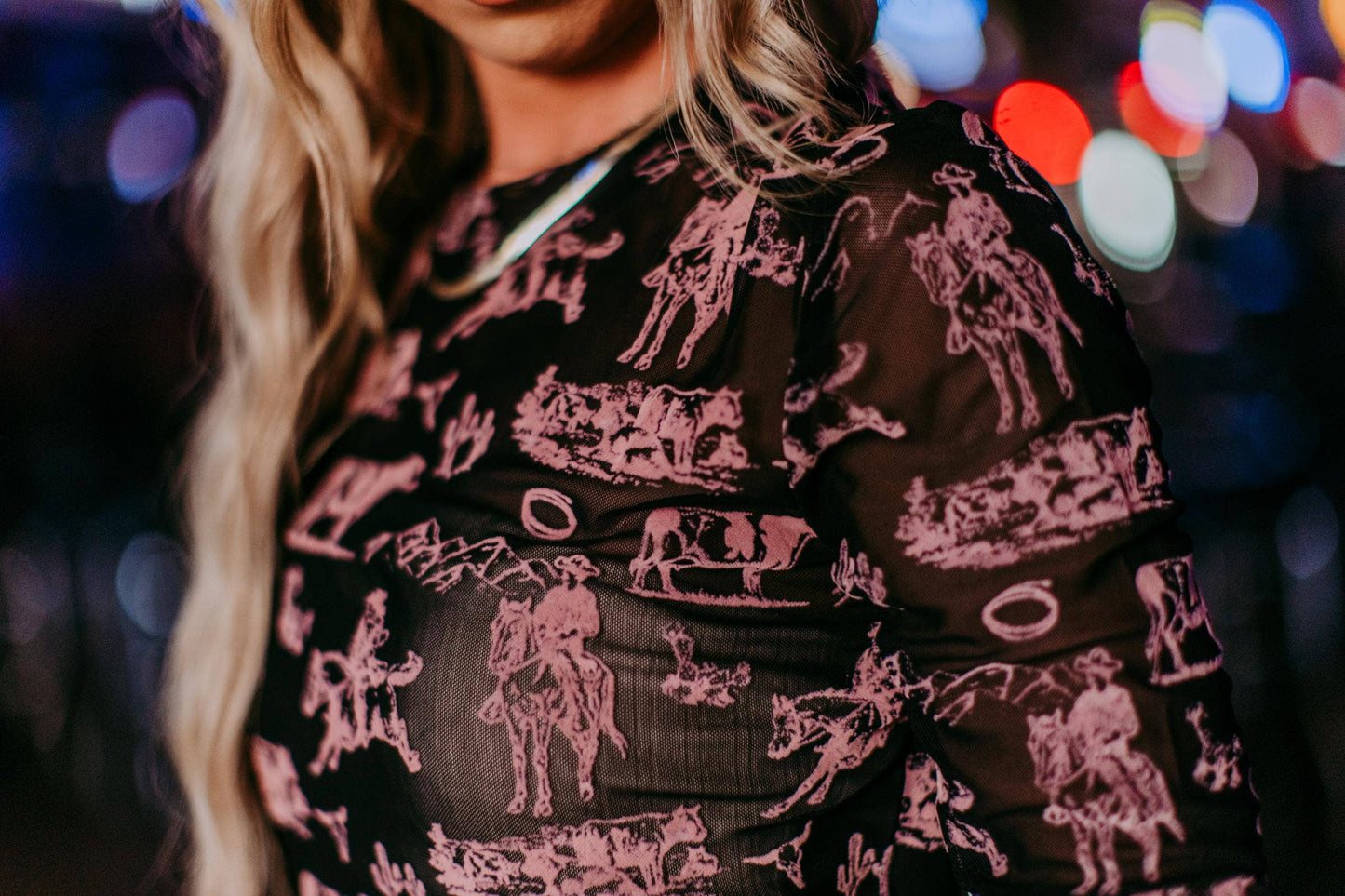 MK530 Western Scene 3D Print Mesh Top