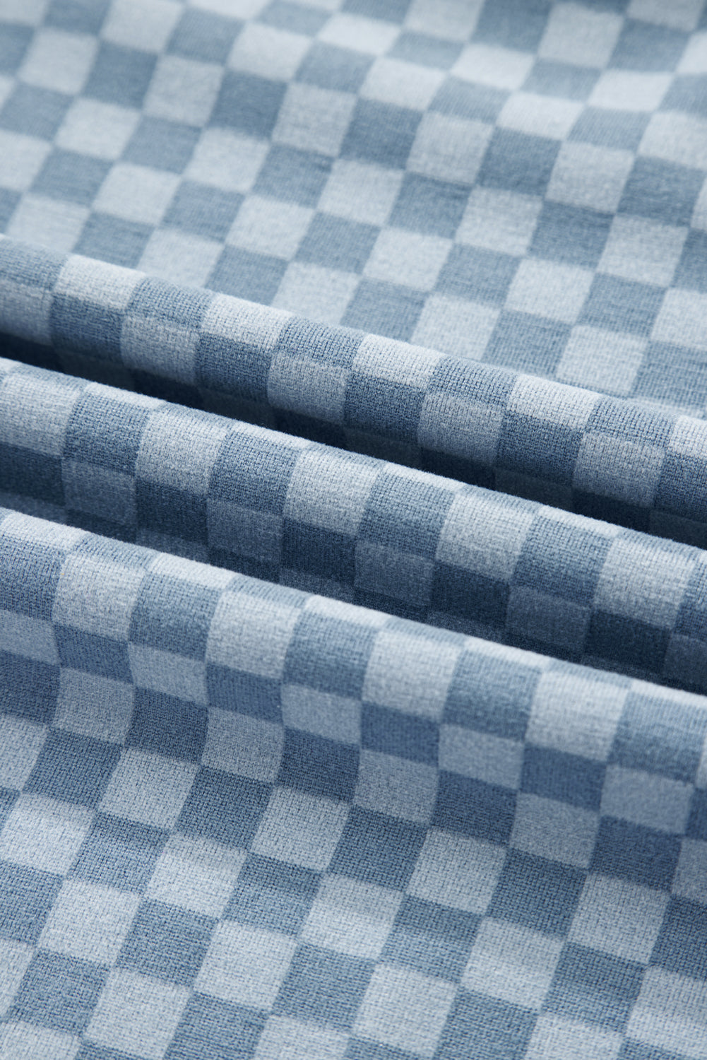 Checker Long Sleeve Pullover and Shorts Set