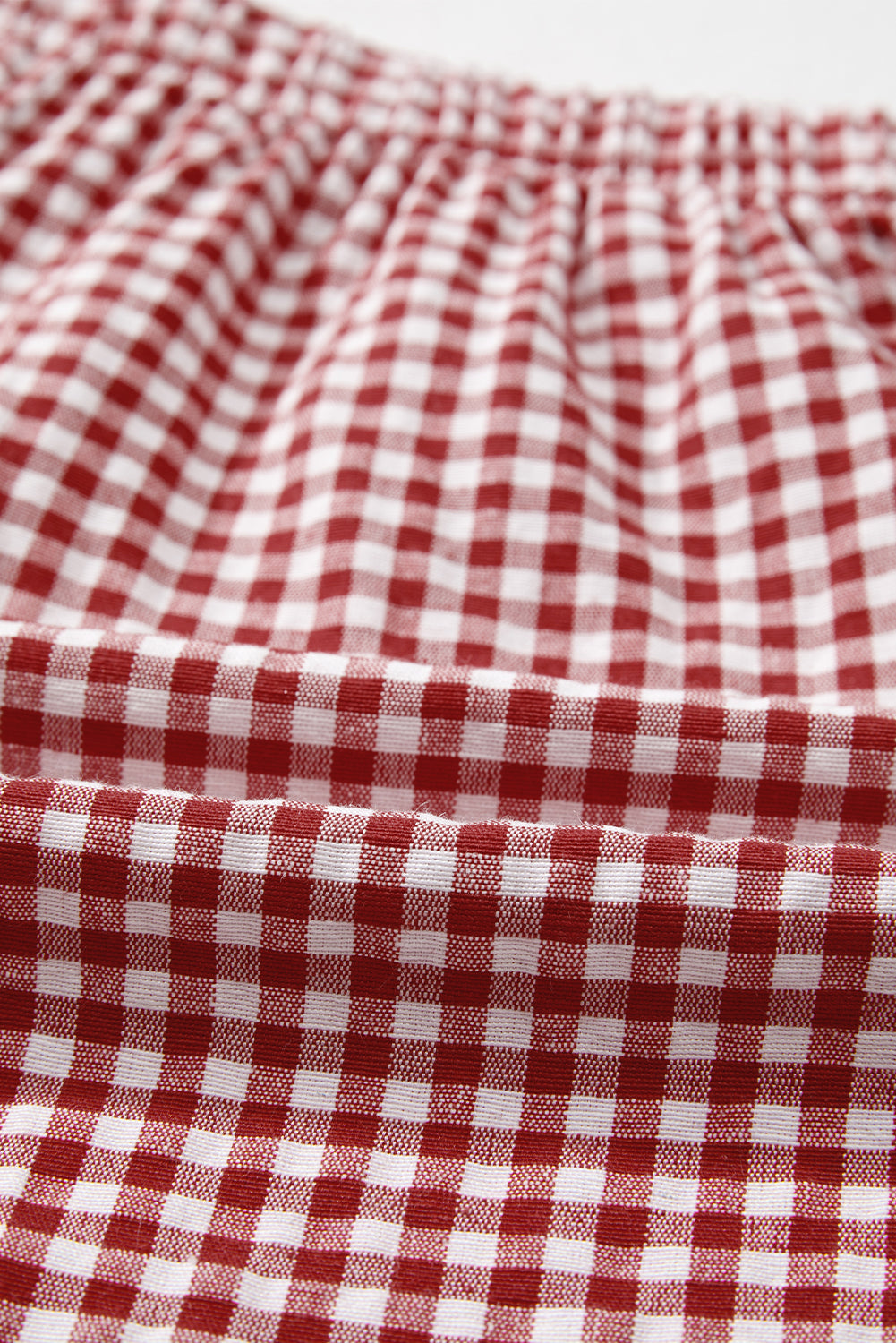 Gingham High Waist Casual Shorts