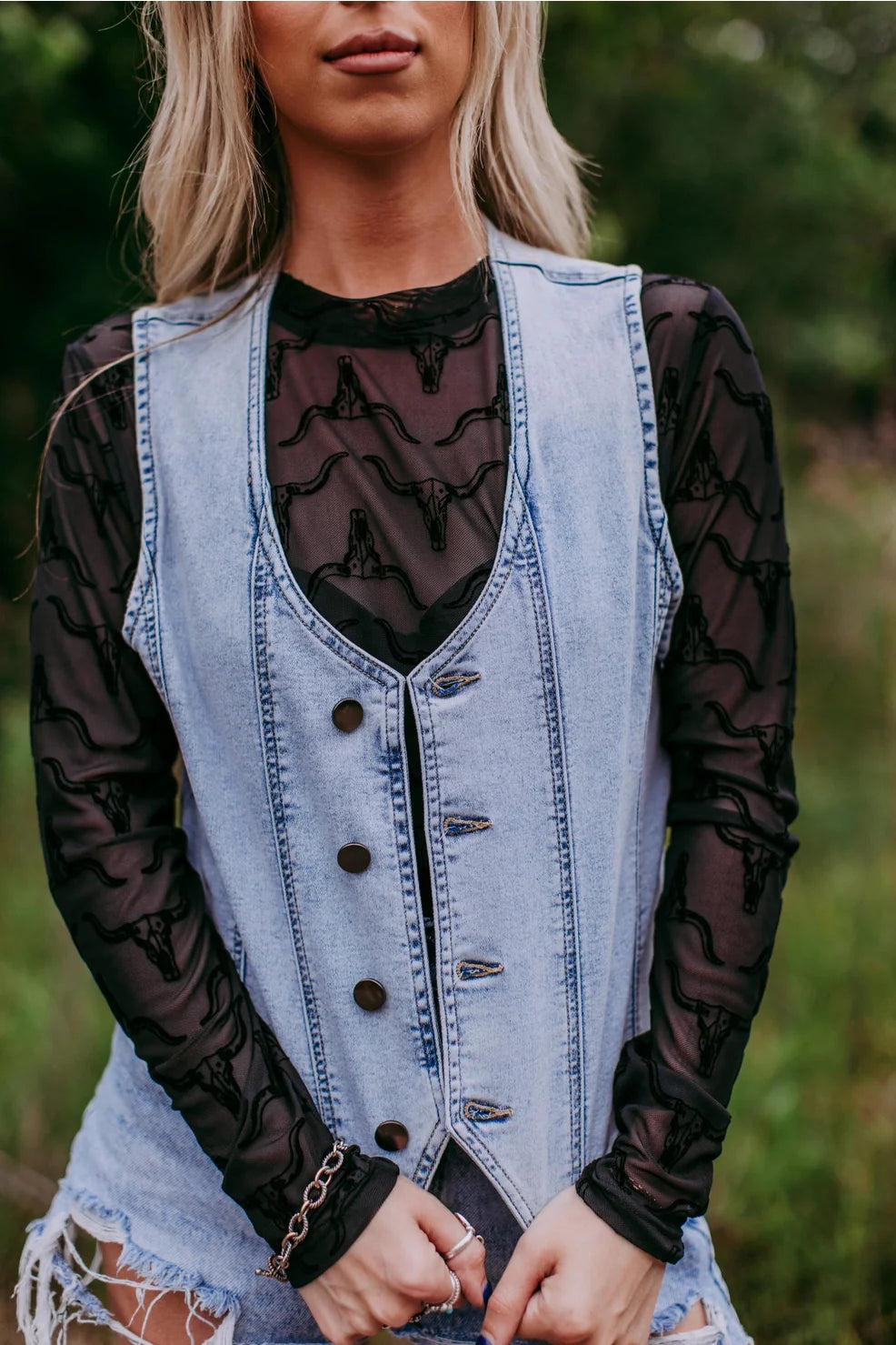 Longhorn Mesh Top