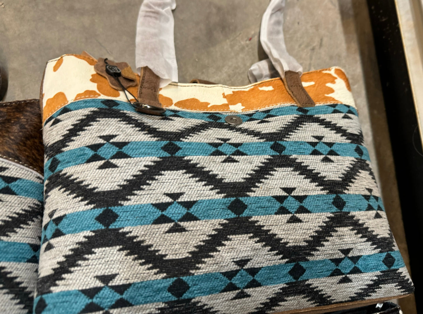 Blue Saddle Bag Shoulder Purse