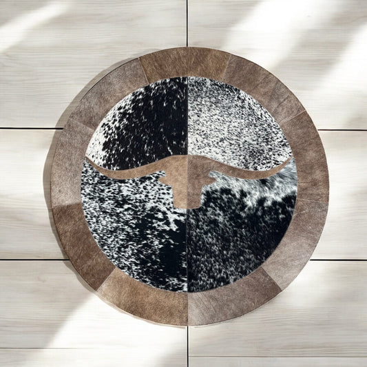 Longhorn cowhide rug