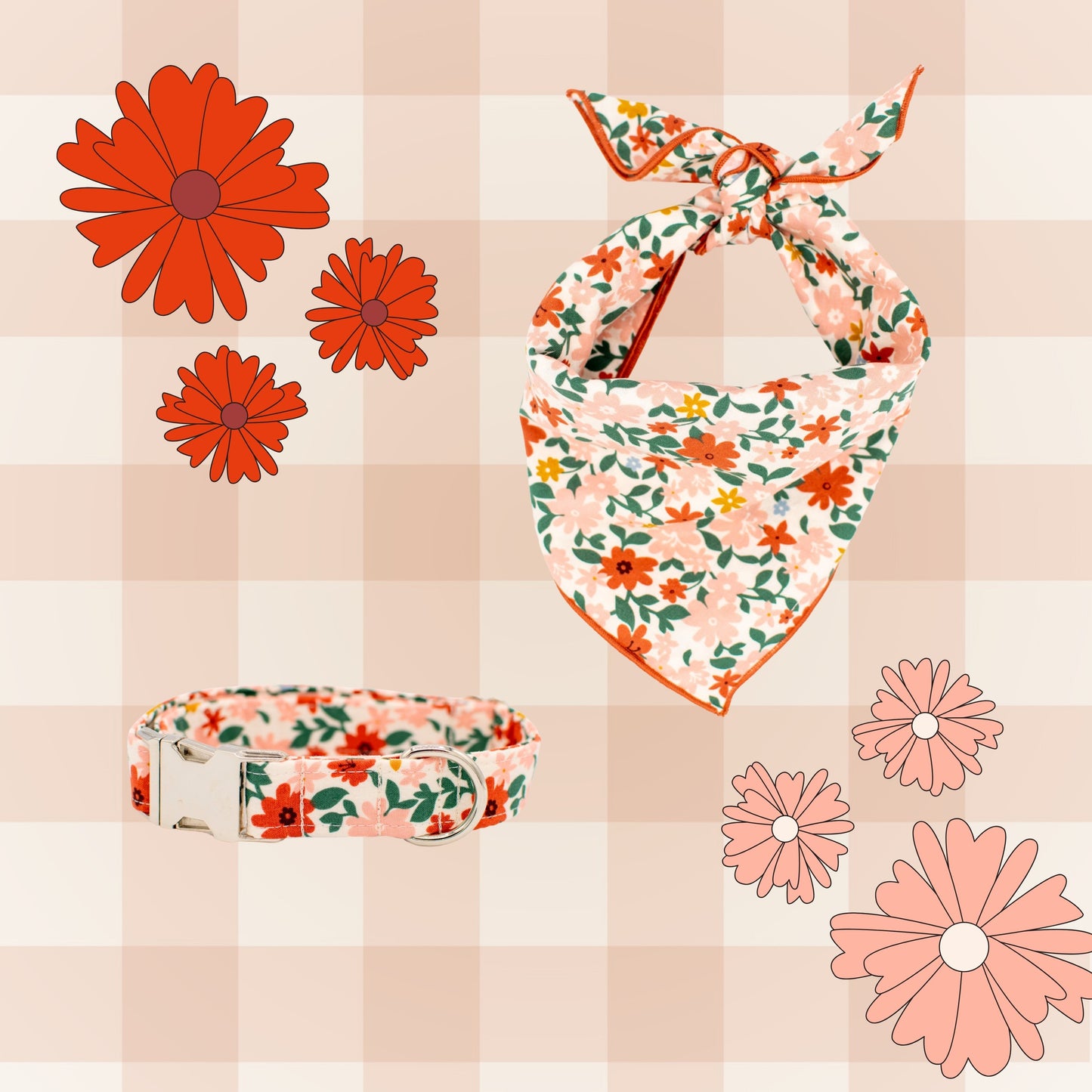 Cottage Floral Dog Bandana