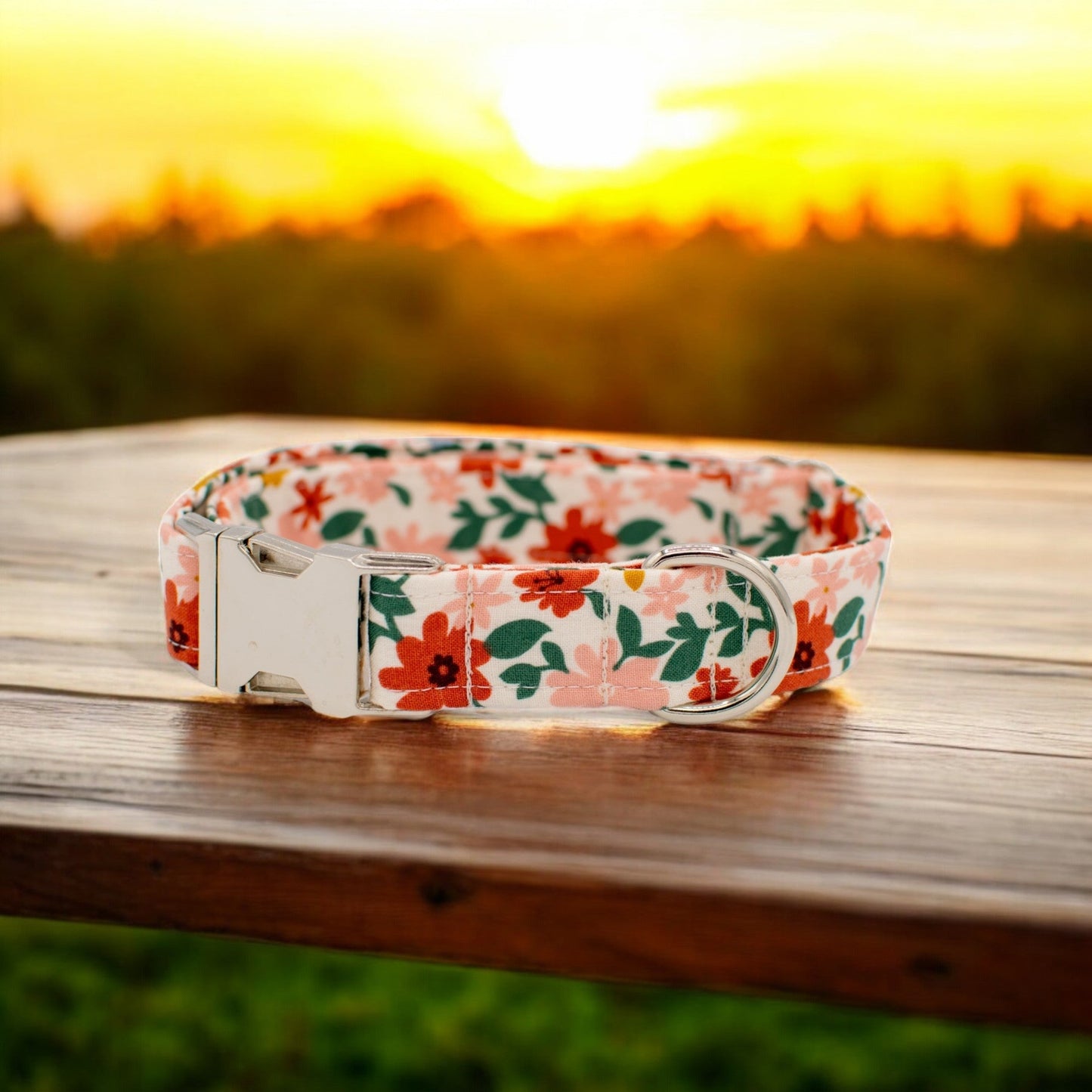 Cottage Floral Dog Collar