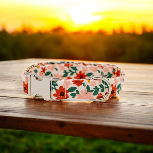 Cottage Floral Dog Collar