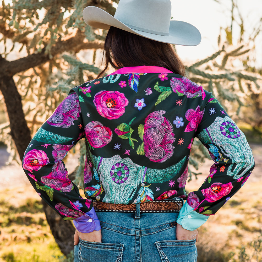 Desert Bloom Button Down