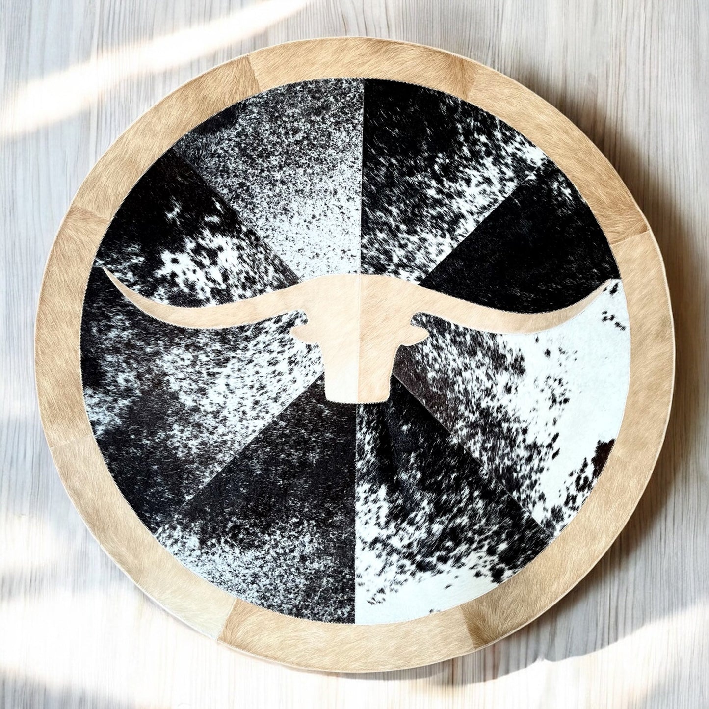 4x4 Longhorn patchwork rug