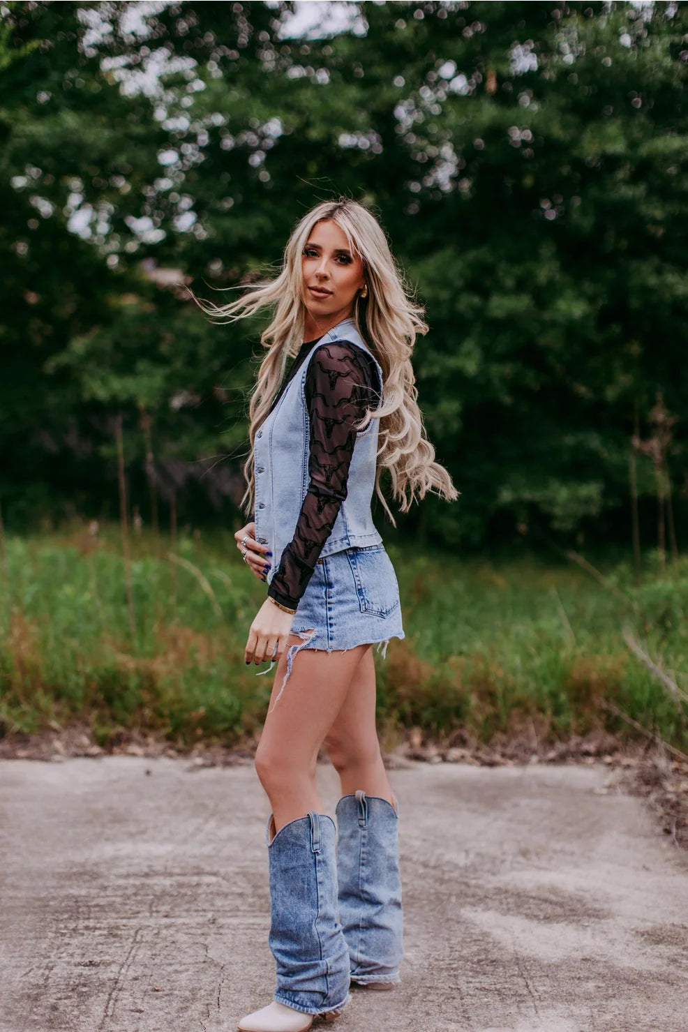 Longhorn Mesh Top