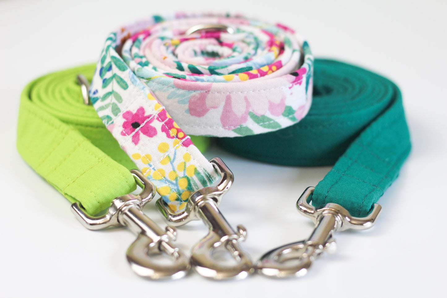 Colorful Floral Watercolor Dog Collar