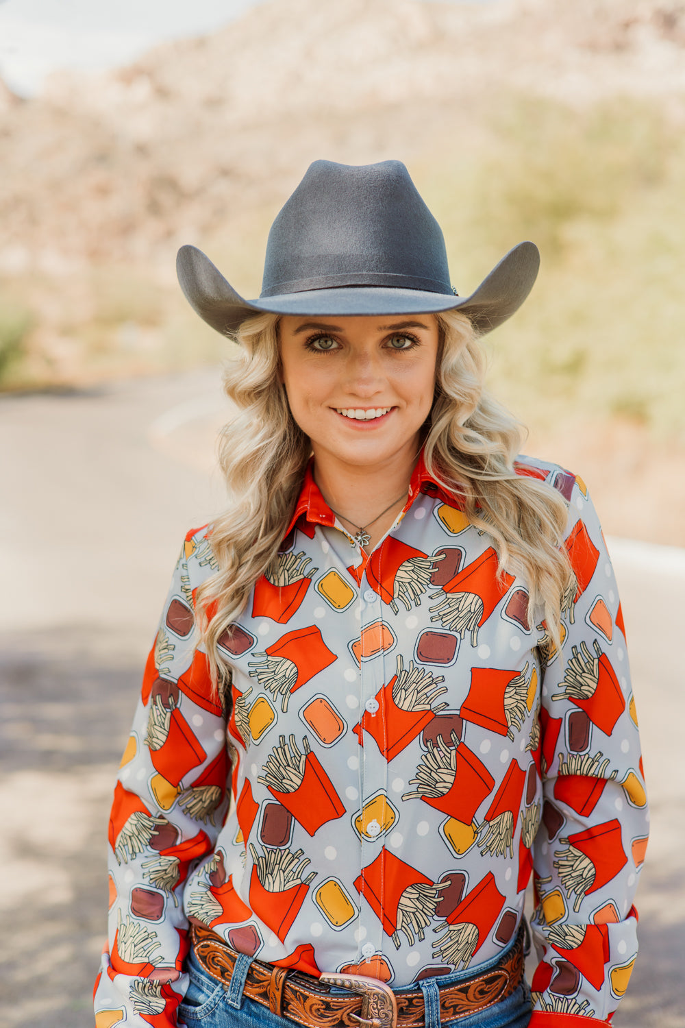 Feed Me Fries & Tell Me I'm Pretty Button Down