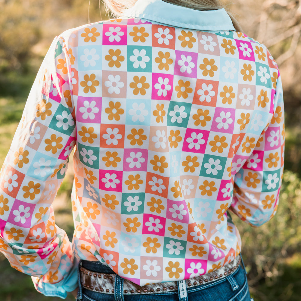 *LAST CHANCE* Flower Power Button Down