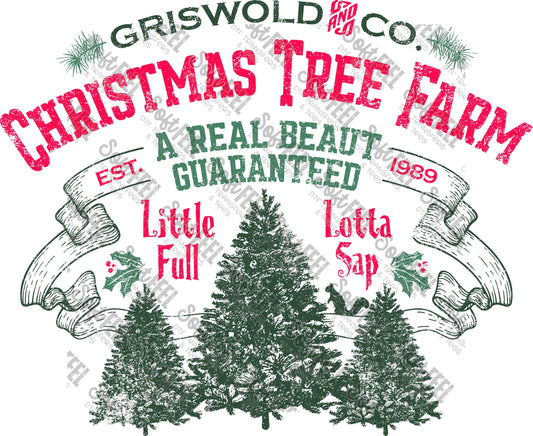 Christmas Movie Christmas Tree Farm - Christmas - Direct To Film Transfer / DTF - Heat Press Clothing Transfer