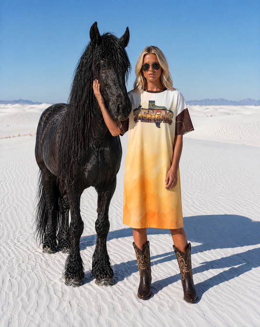 Baha Ranch Texas T Shirt Dress or Sleep Shirt