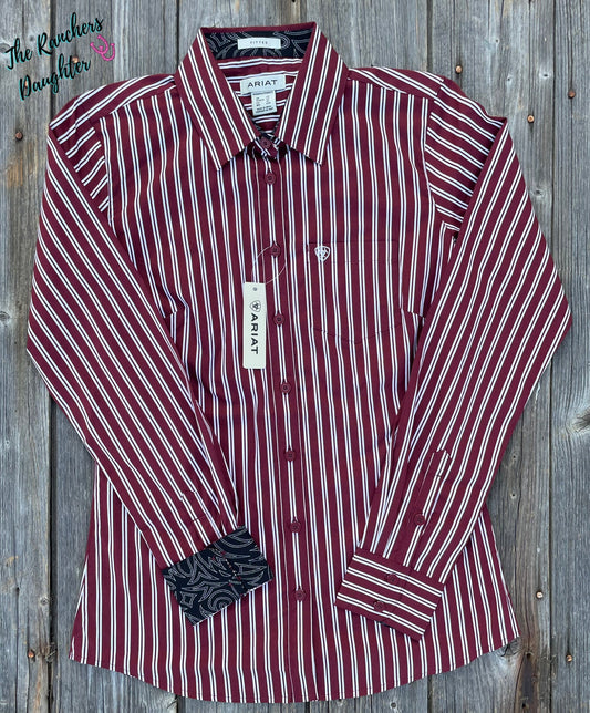 Ariat Women's Cabernet Stripe Kirby Shirt