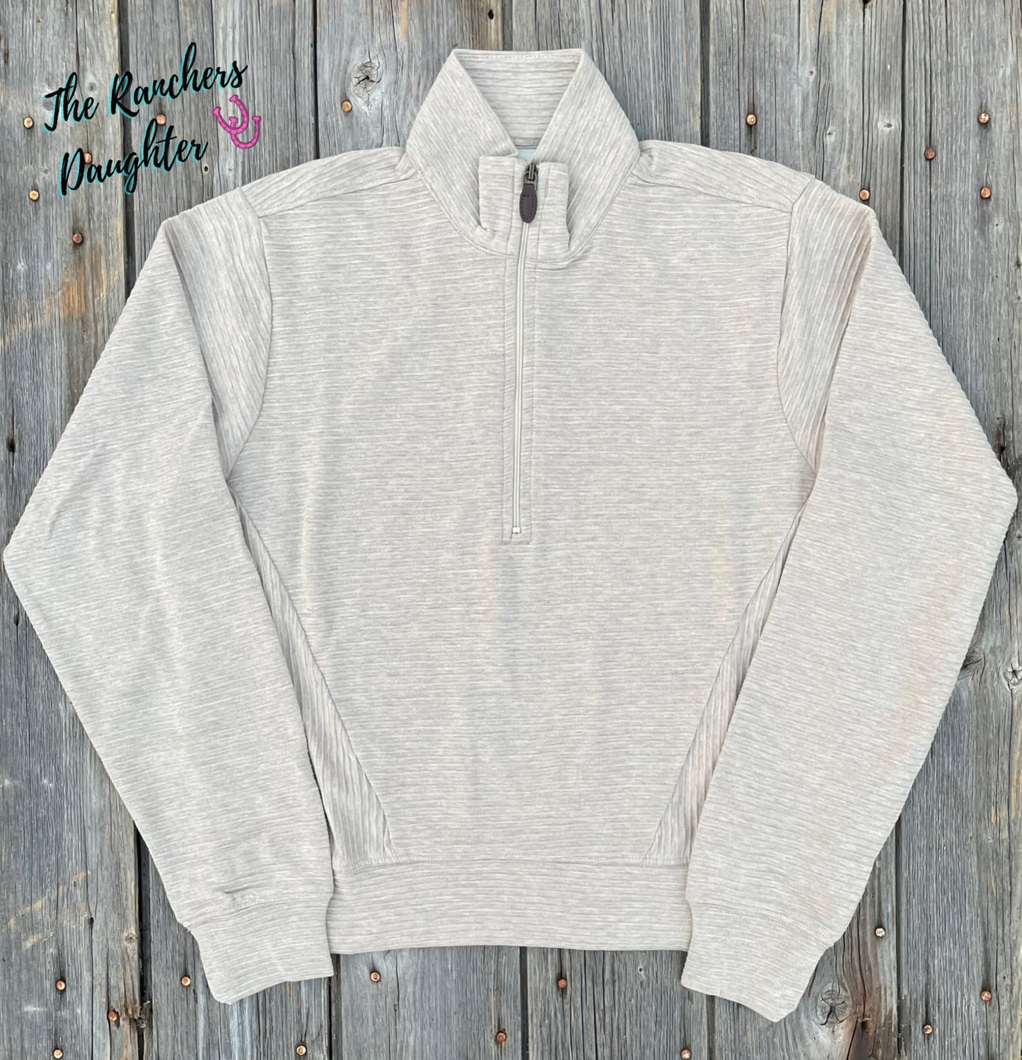 Ariat Women's Oatmeal Heather High Noon 1/2 Zip Pullover