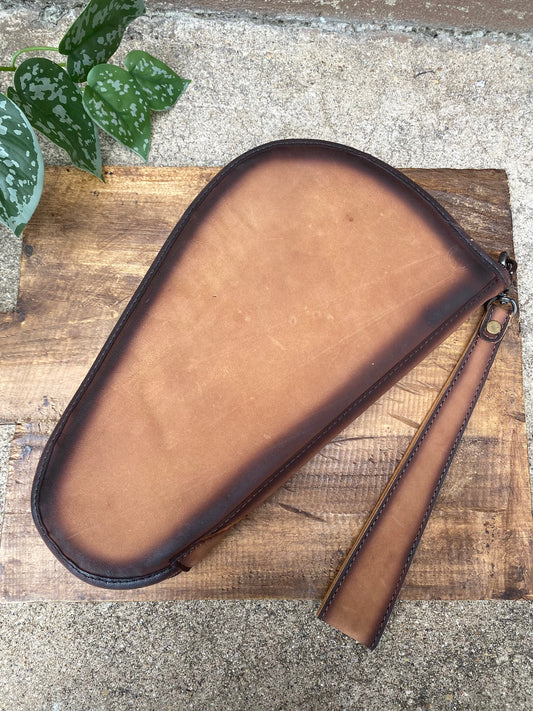 Handgun Padded Leather Case