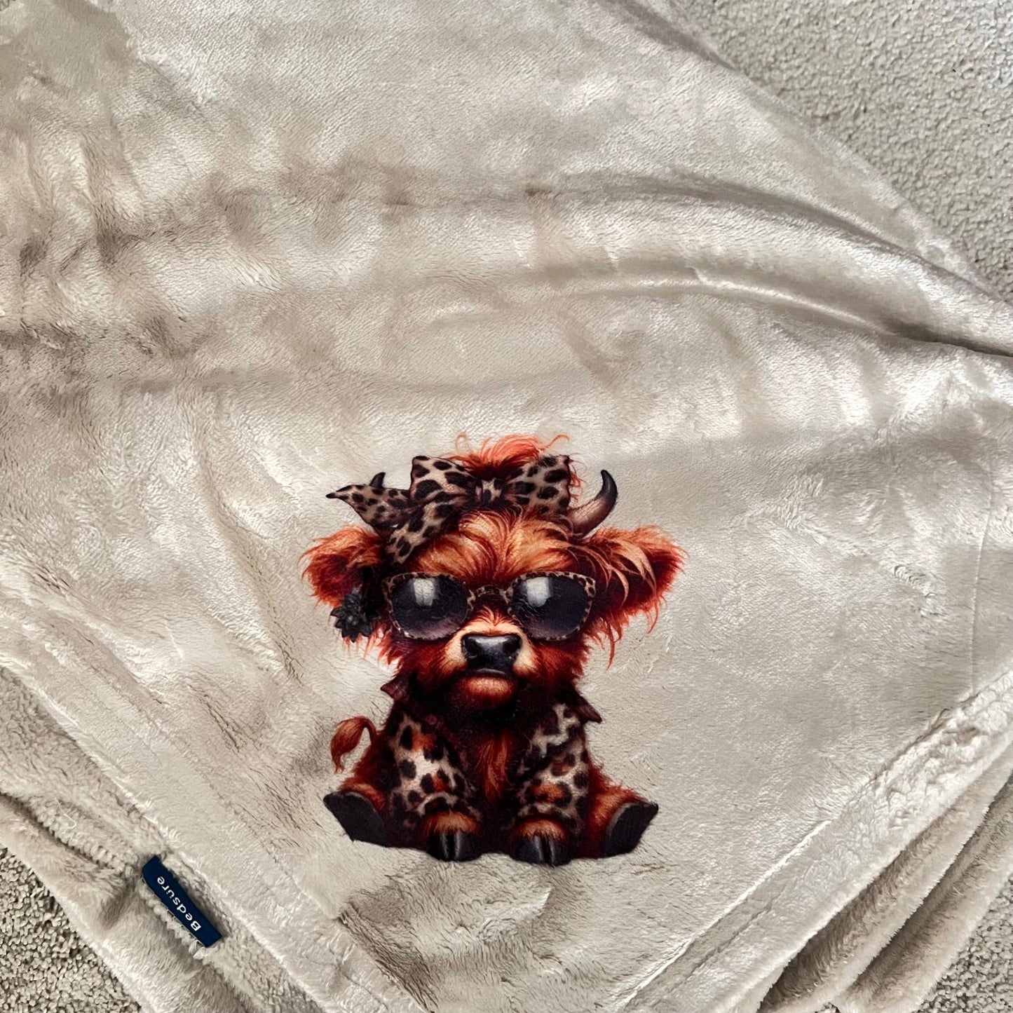 Highland Cow Polyester 50 X 70 Blanket